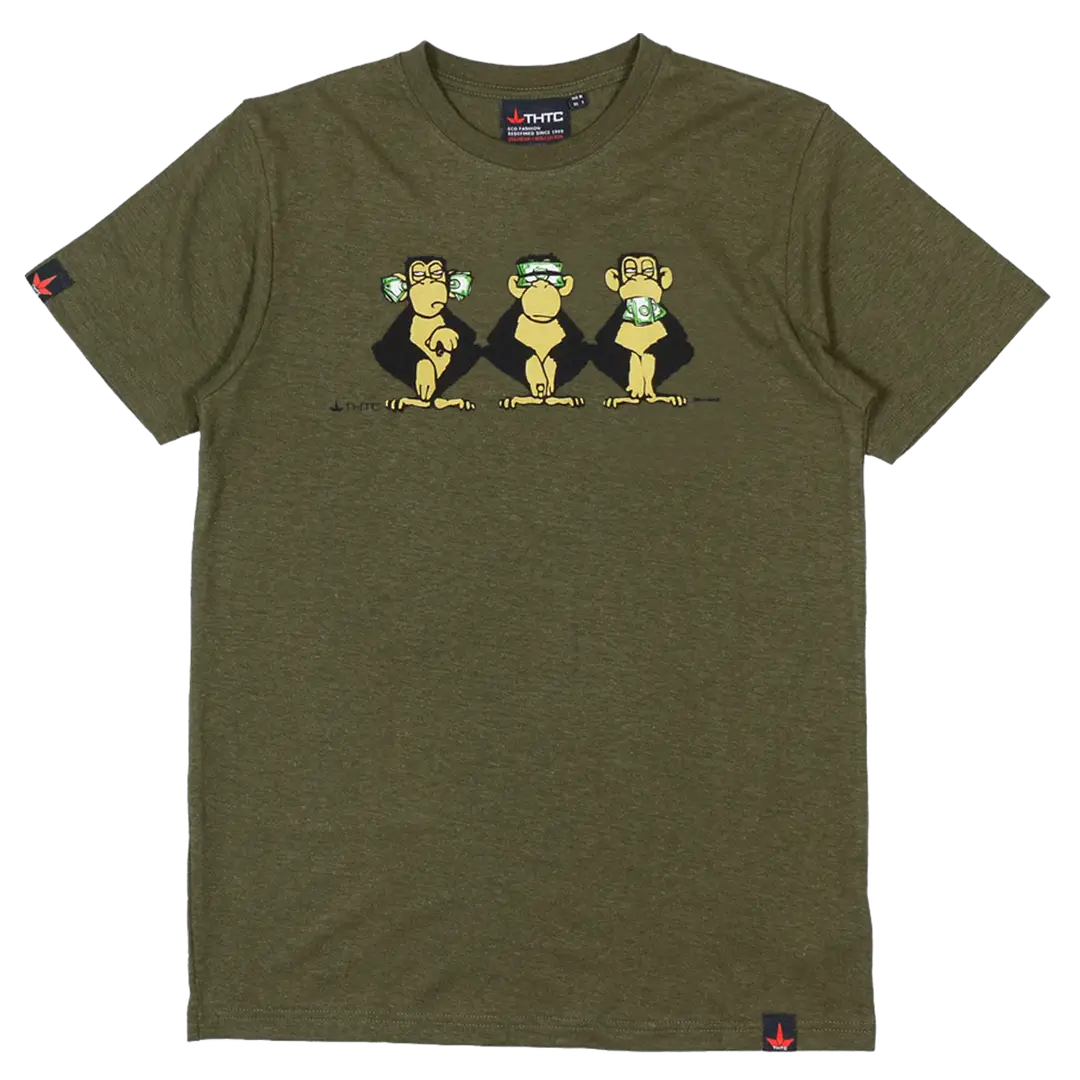 THTC See No Evil Army Hemp T-Shirt