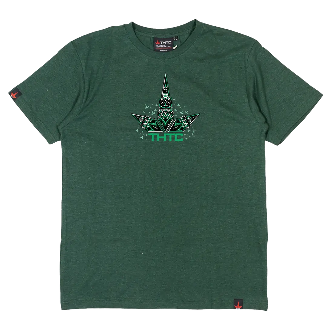 THTC Ink On Skin Green Hemp T-Shirt