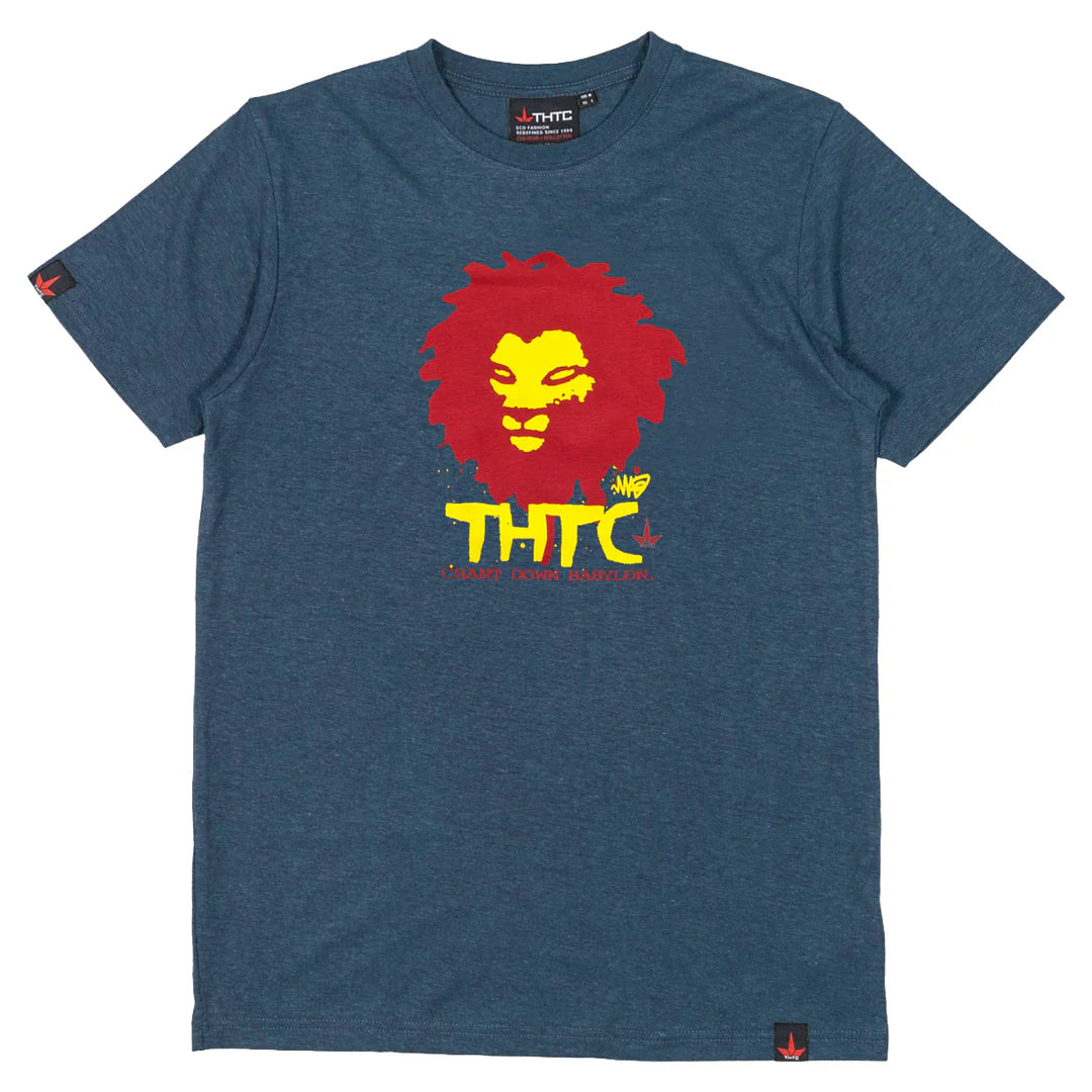 THTC Chant Down Babylon Ocean Blue Hemp T-Shirt