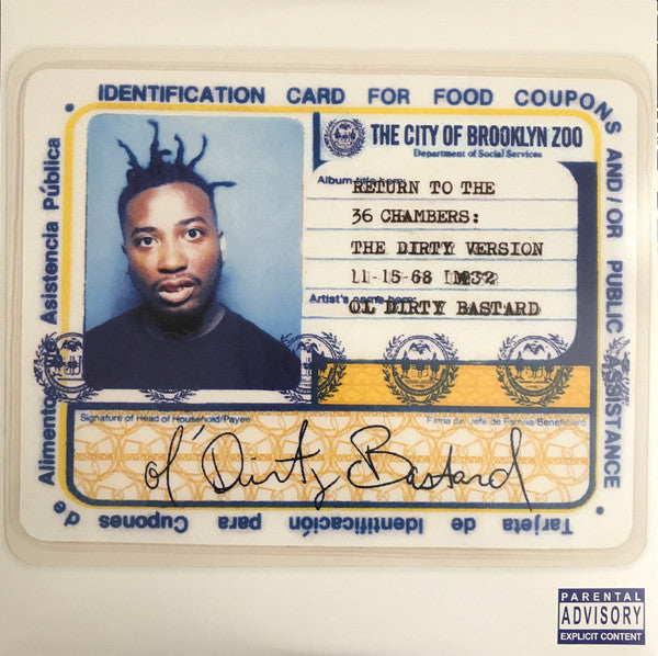 Ol' Dirty Bastard - Return To The 36 Chambers: The Dirty Version - 2xLP