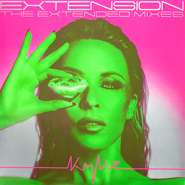 Kylie Minogue - Extension (The Extended Mixes) - 2xLP (Clear with Neon Pink & Green Splatter Vinyl)