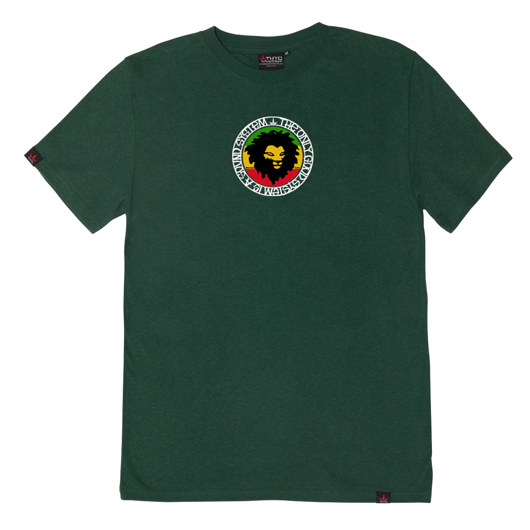 THTC System Of A Mau Bottle Green Hemp T-Shirt