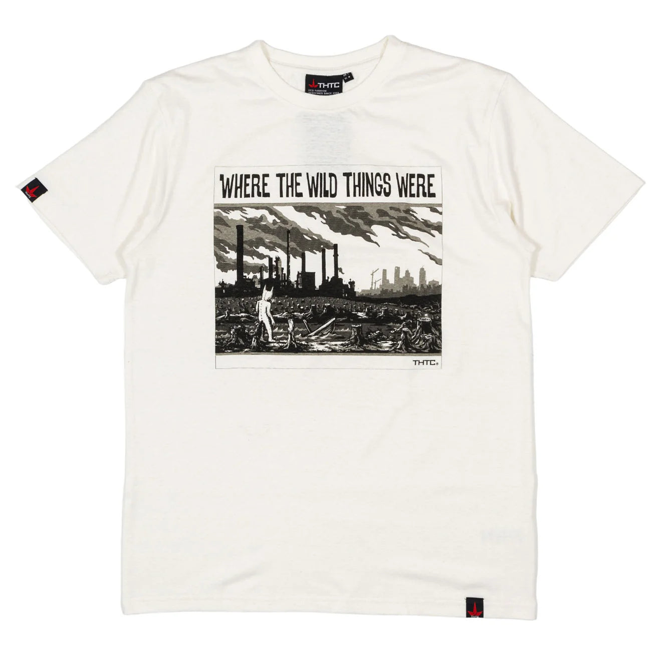 THTC Wild Things White Hemp T-Shirt