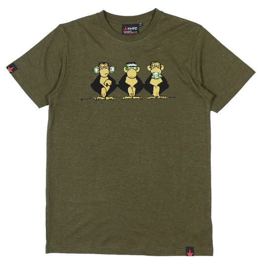 THTC See No Evil Army Hemp T-Shirt