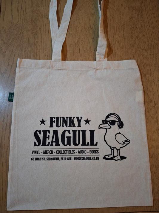 Funky Seagull Cotton Tote Bag