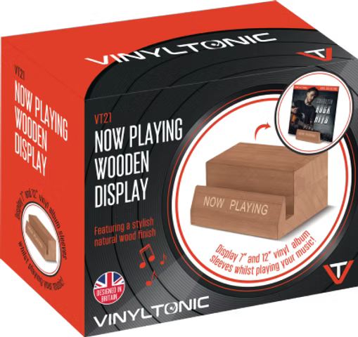 Vinyl Tonic Now Playing Wooden Stand