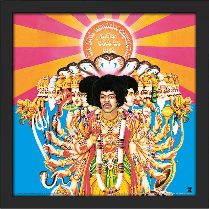 Jimi Hendrix Framed Album Cover
