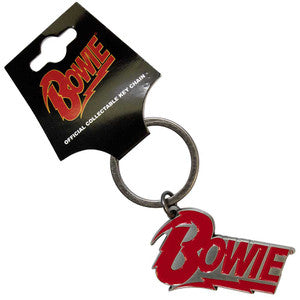 David Bowie Metal Keychain