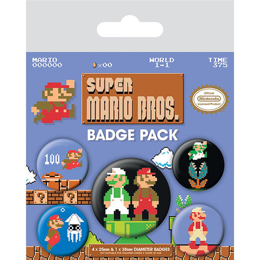 Super Mario Bros Badgepack