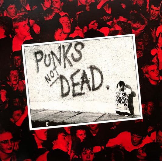 The Exploited - Punks Not Dead - LP (Red & Black Splatter Vinyl) - Album Cover Image