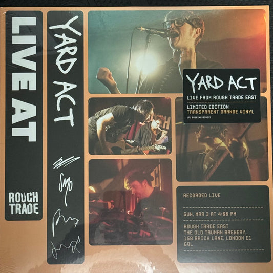 Yard Act - Live At Rough Trade East - LP (Transparent Orange Vinyl)