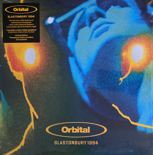 Orbital - Glastonbury 1994 - 2xLP (Blue/ Yellow Transparent Vinyl) - Album Cover Image