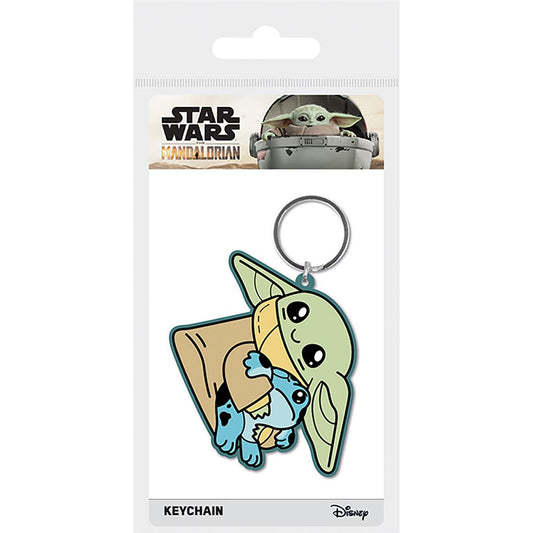 Star Wars The Mandalorian Grogu's Little Friend Keychain