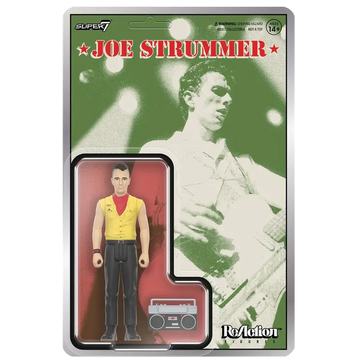 Joe Strummer The Clash Super 7 ReAction Figure