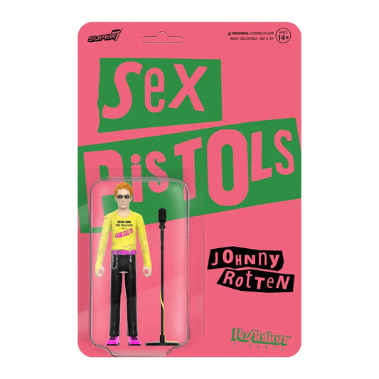 Johnny Rotten Sex Pistols Super 7 ReAction Figure